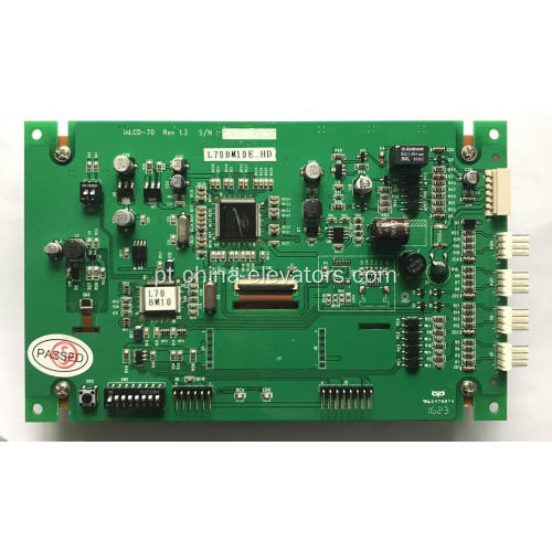 LCD Board INLCD-70 Rev1.3 para elevadores da Hyundai